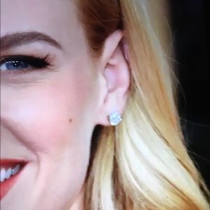 NIB SILVER AND CRYSTAL EARRINGS